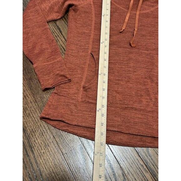 Kuhl Lea Pullover Sweatshirt Long Sleeves Cowl Neck Pockets Knit Orange Medium - Picture 2 of 11